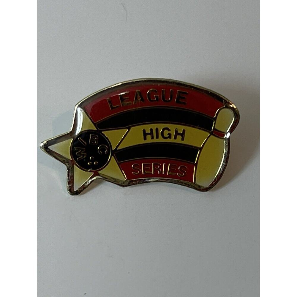 Vintage WIBC Bowling League High Series Pin, 3/4” Inches